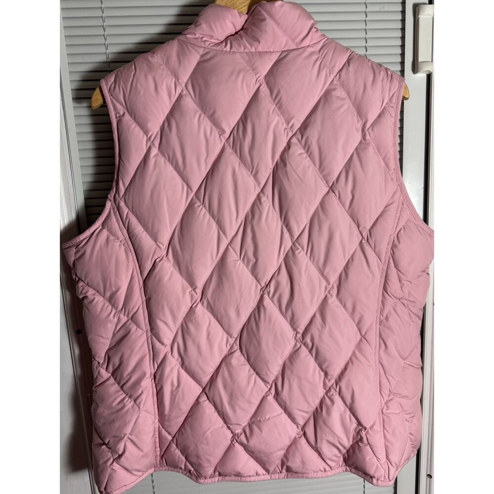 Pendleton Quilted Vest Women’s Pink Sz XL Down Feather Filling Full Zip Pockets - Picture 3 of 8